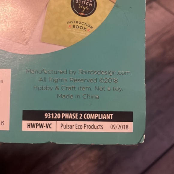 Cross Stitch Style HOME SWEET HOME Complete Kit 4x6" Wall Flag NWT - Picture 4 of 7